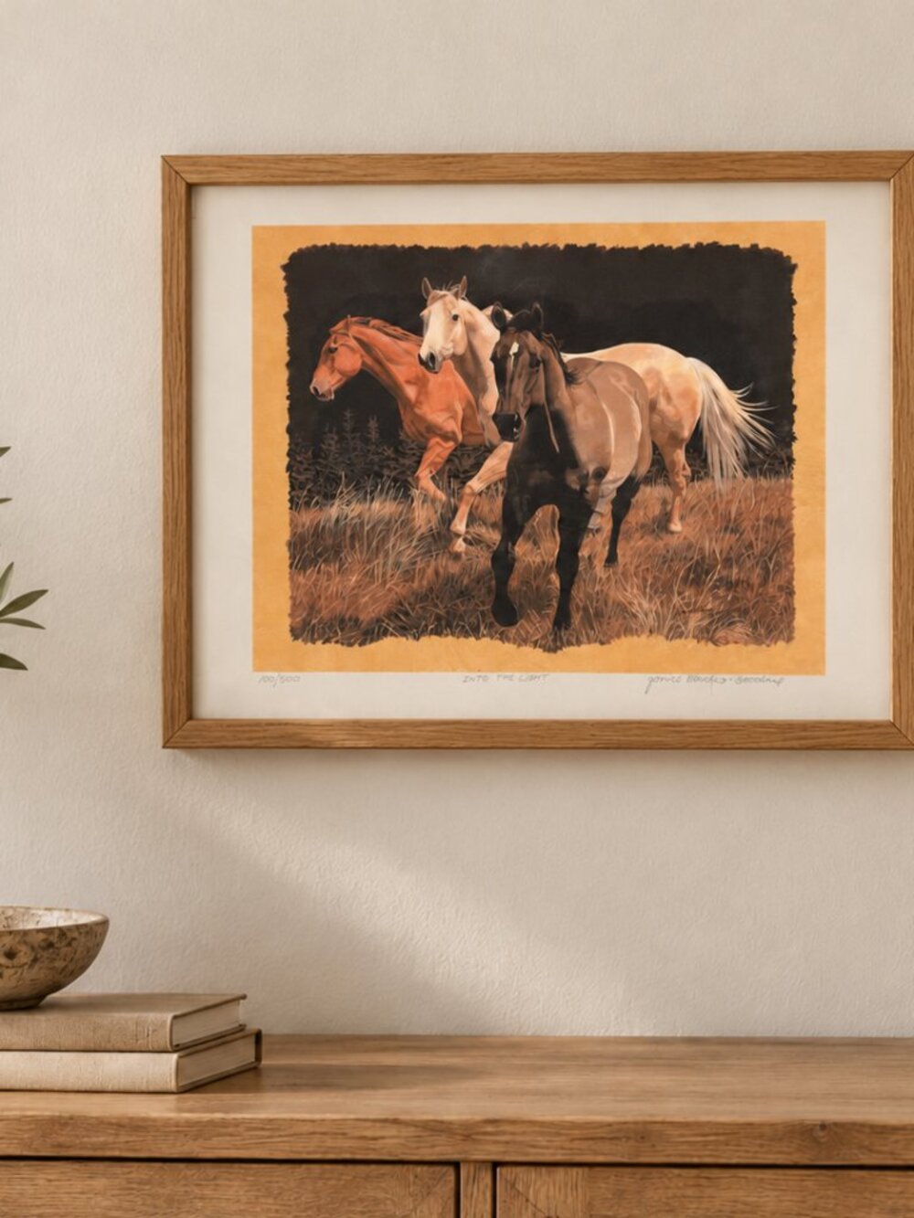 Janice Blackie-Goodine Art Print Western Wild Horses Running Prairie Equine